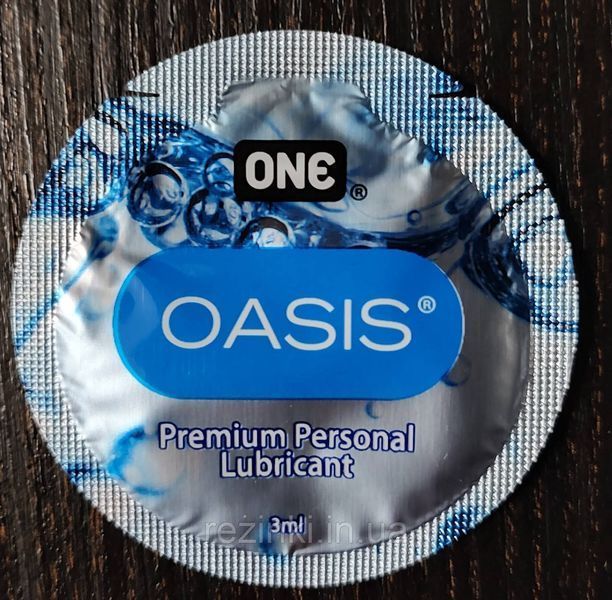 Мастило ONE Oasis Premium Personal Personal Lubricant 3ml - Формула на водній основі 274 фото