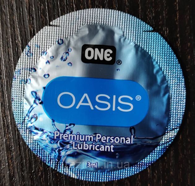 Мастило ONE Oasis Premium Personal Personal Lubricant 3ml - Формула на водній основі 274 фото