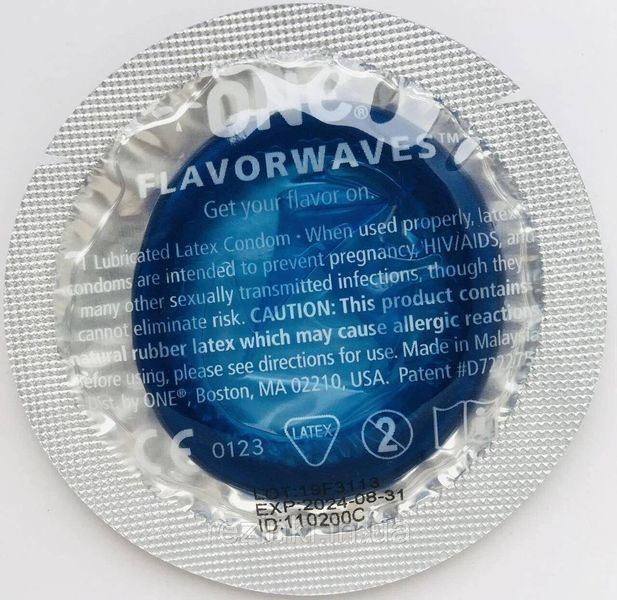 Презервативи ONE Flavorwaves Fresh Mint - З ароматом освіжаючої м'яти 12 фото