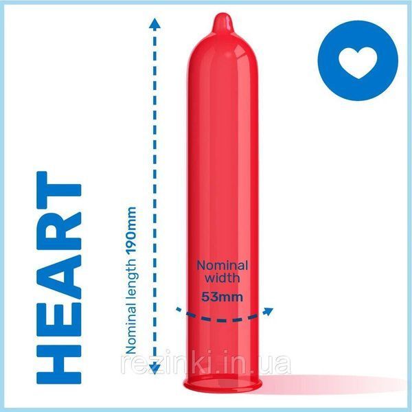 Набор презервативов Pasante Heart 12 шт - Упаковка в виде сердца, презерватив красным цветом 90 фото