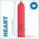 Набор презервативов Pasante Heart 12 шт - Упаковка в виде сердца, презерватив красным цветом 90 фото 2