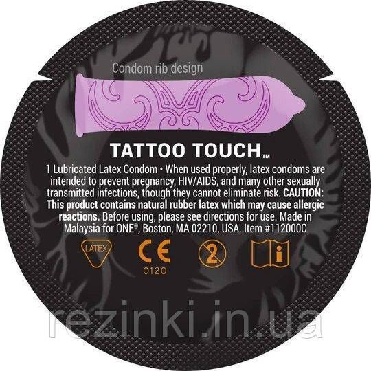 Презервативы ONE Tattoo Touch - Экзотические текстуры 3 различных вида 22 фото