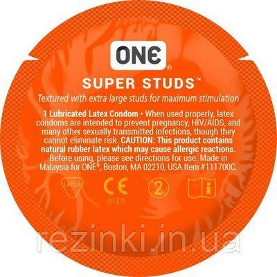 Презервативи ONE Super Studs &mdash; З безліччю точок 34 фото