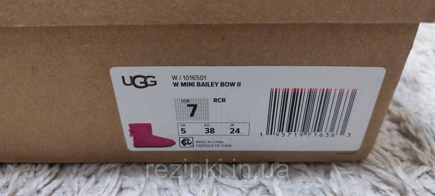 Женские ботинки UGG Mini Bailey Bow оригинал 38, US7 - 24см 411 фото
