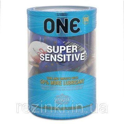 Набір презервативів ONE Super Sensitive 100 шт. &mdash; Надчутливі, на 50% більше мастила. 40 фото