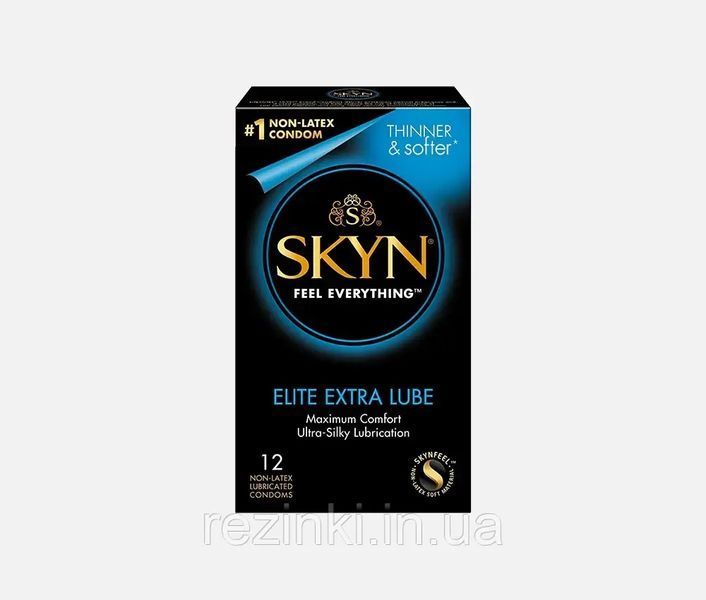 Презервативи LifeStyles SKYN EXTRA LUBRICATED 12 шт. - З додатковим мастилом, Ультратонкі, без латексу 146 фото