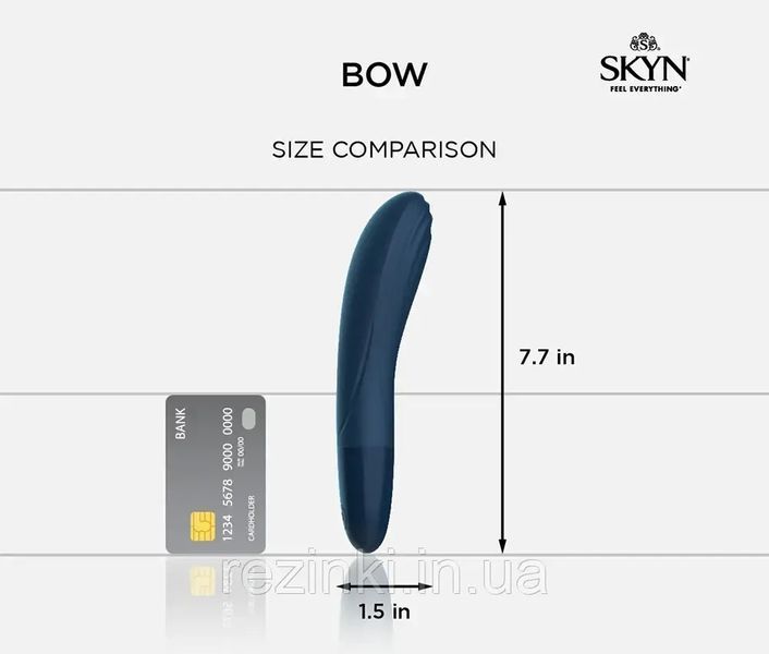 Вибратор SKYN Bow - вибратор уникальной формы и с контурной текстурой 205 фото